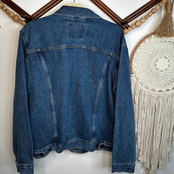 Levi's Blue Denim Jean Button Down Jacket - Picture 3 of 4
